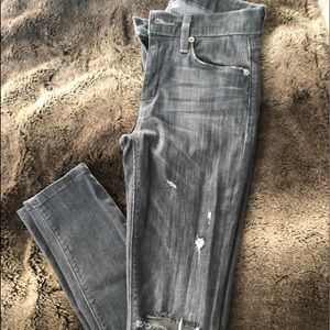 Hudson Gray ripped Jeans Size 24